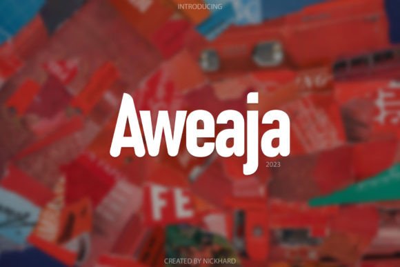 Aweaja: A Modern Display Font for Digital Design