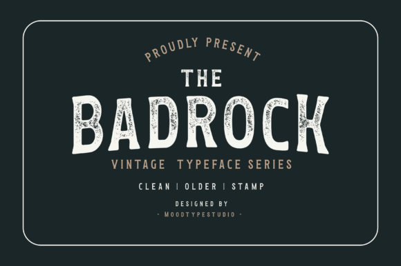 Badrock: A Bold Vintage Font for Branding