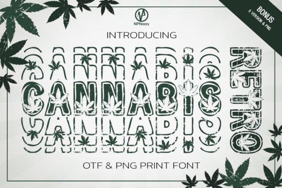 Cannabis Retro: A Timeless Display Font for Editorial Design