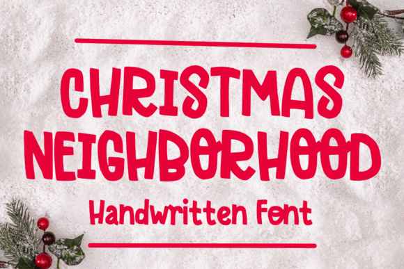Christmas Neighborhood: A Versatile Display Font for Digital Design