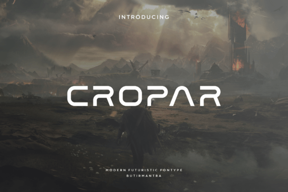 Cropar: A Modern Display Font for Web Design