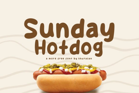 Discover Sunday Hotdog: A Handwritten Font for Editorial Design