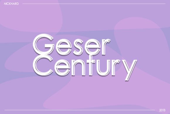Geser Century: A Display Font for Modern Campaigns