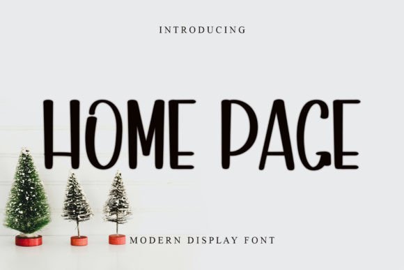 Home Page: A Display Font for Editorial Elegance