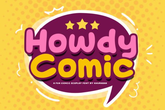 Howdy Comic: A Modern Display Font for Bold Branding