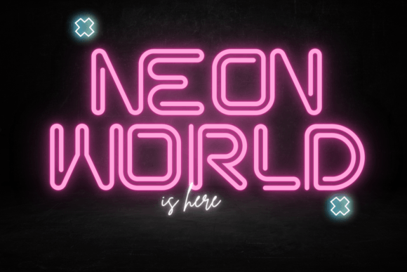 Neon World: A Display Font for Editorial Design