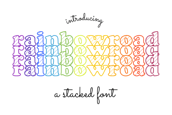 Rainbow Road Font: A Crafters’ Delight for Beautiful, Readable Designs