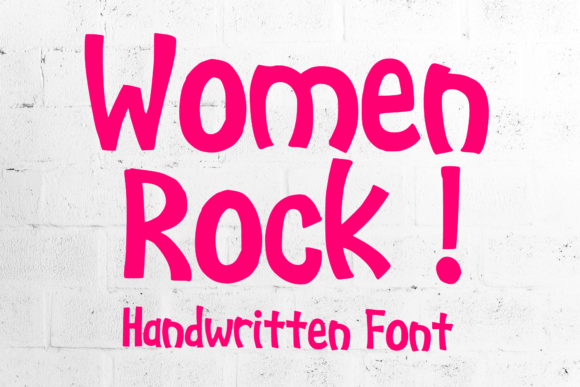 Women Rock: A Handwritten Font for Editorial Design